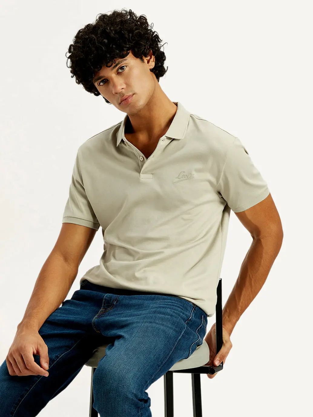 Men's Solid Slim Fit Polo T-Shirt 1