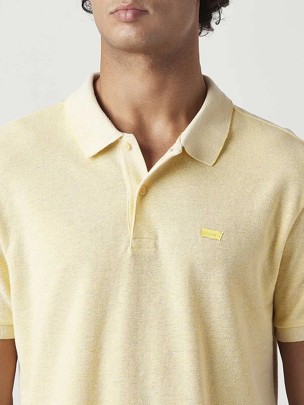 Men's Solid Slim Fit Pique Linen Polo T-Shirt 4