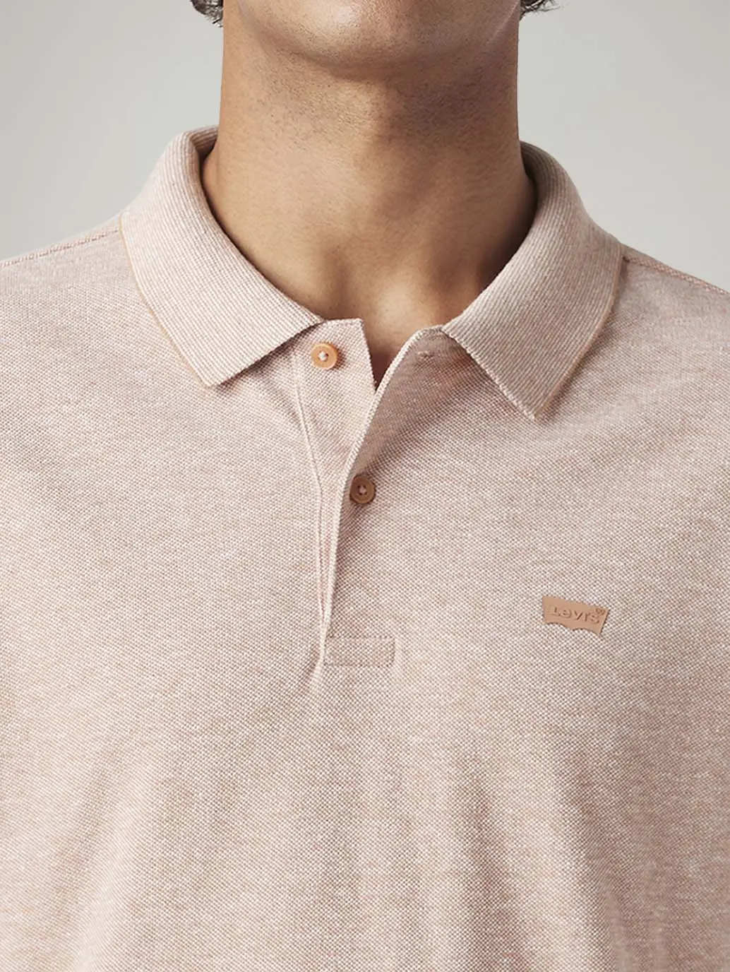 Men's Solid Slim Fit Pique Linen Polo T-Shirt 4