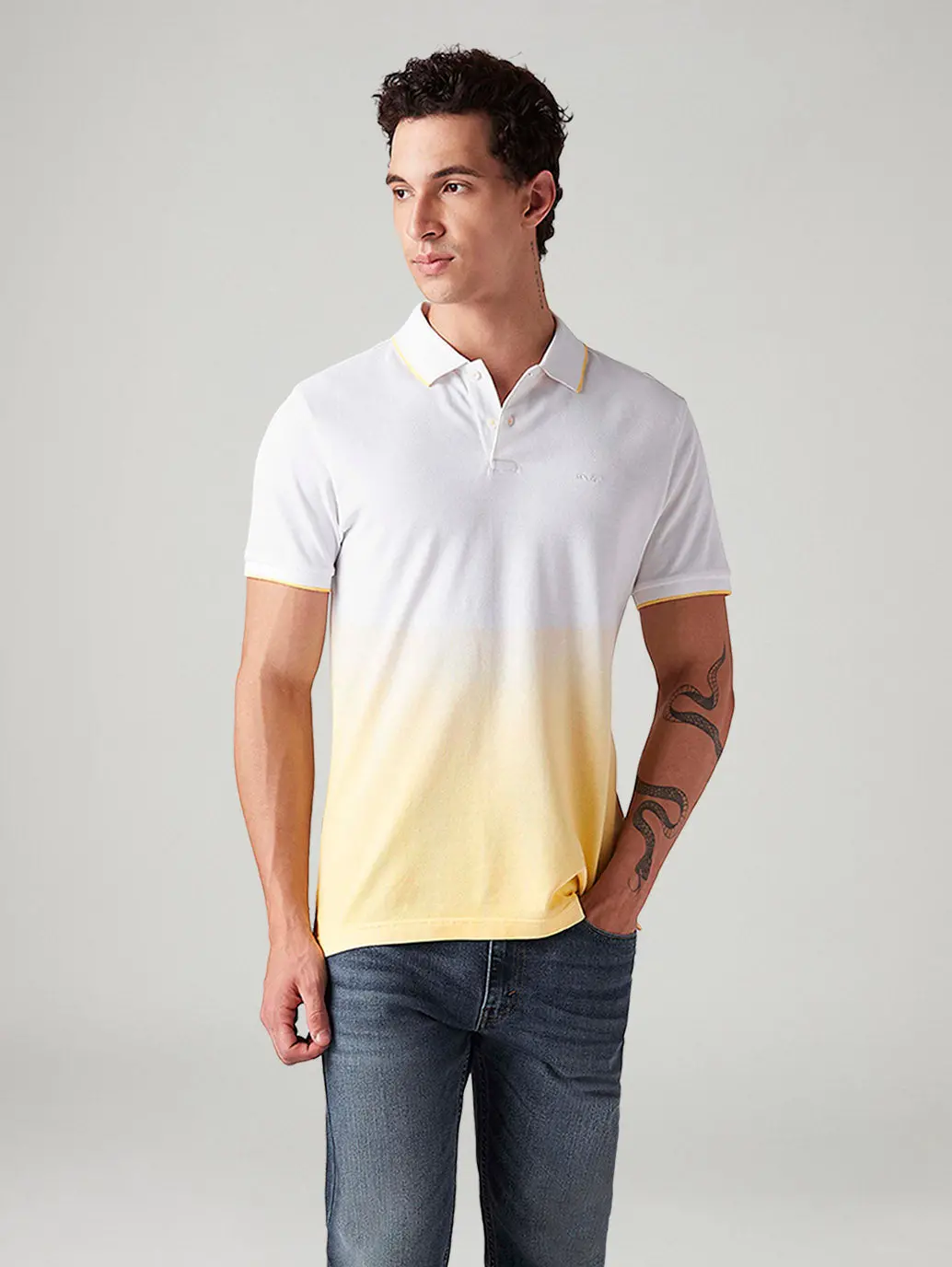 Men's Ombre Slim Fit Polo T-Shirt 1