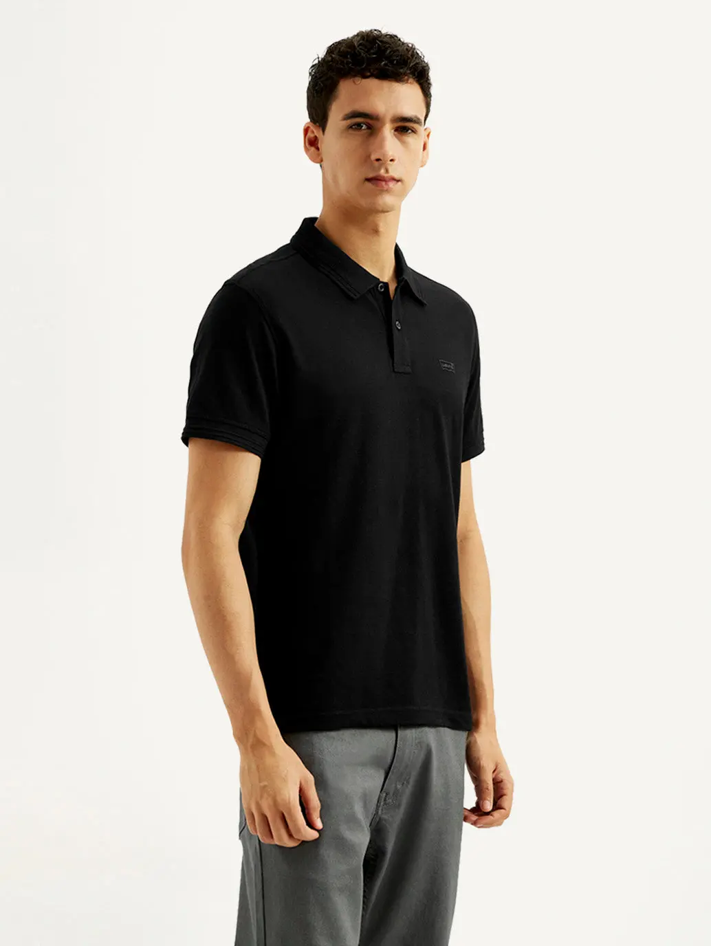Men's Solid Slim Fit Polo T-Shirt 1