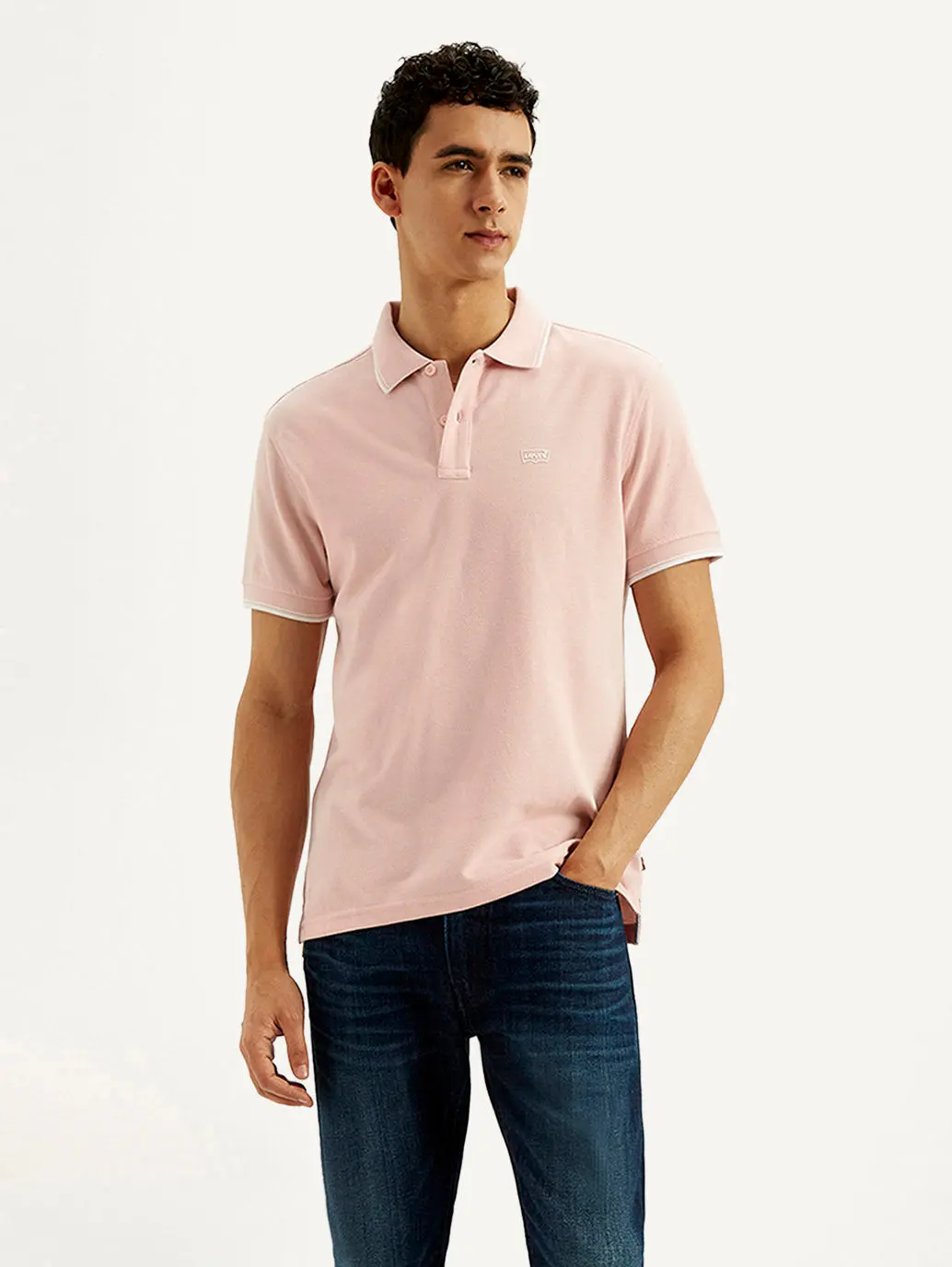 Men's Solid Slim Fit Polo T-Shirt 1