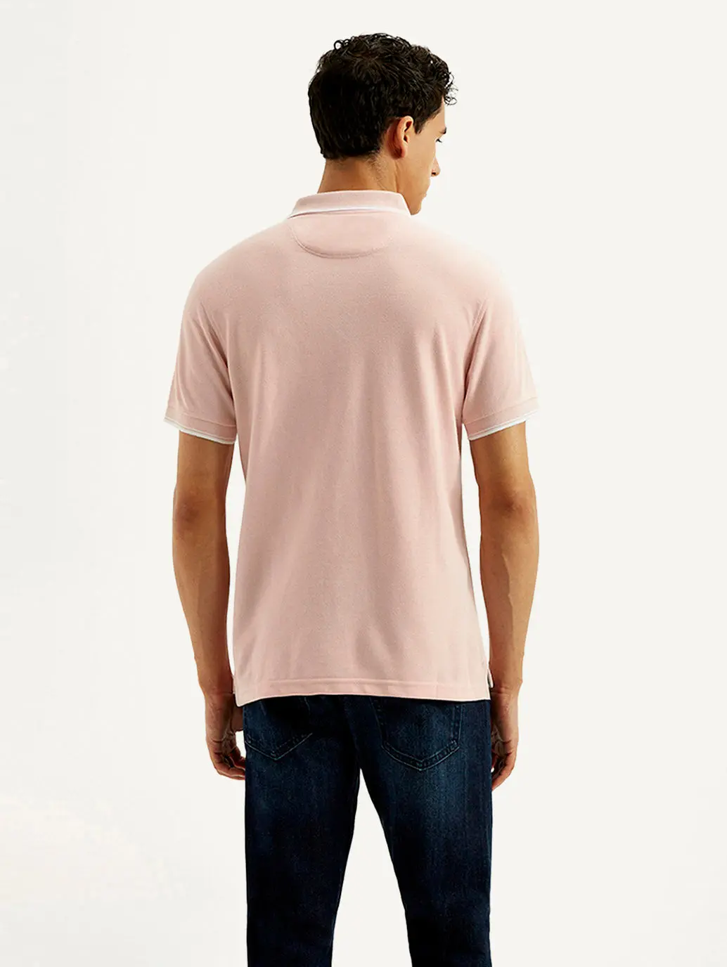 Men's Solid Slim Fit Polo T-Shirt 3