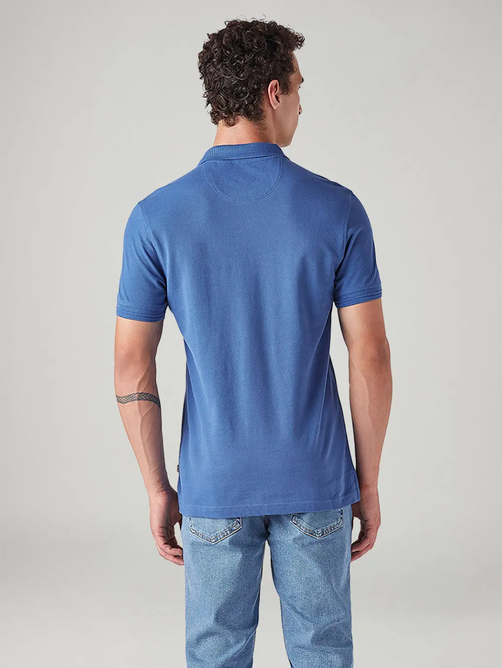 Men's Solid Slim Fit Commuter Polo T-Shirt 3