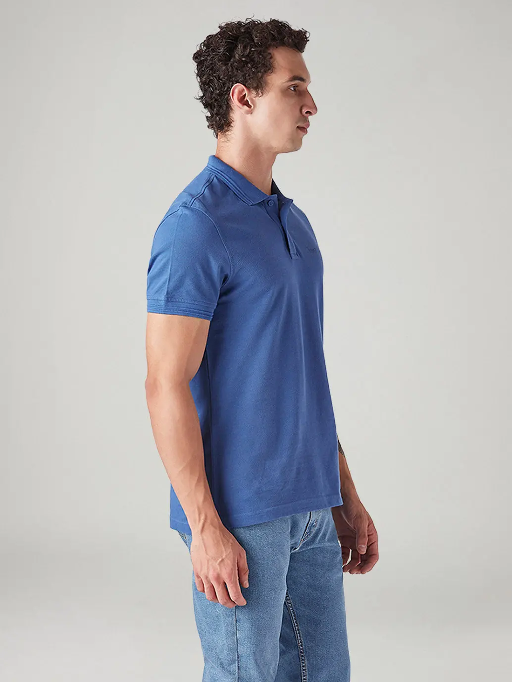 Men's Solid Slim Fit Commuter Polo T-Shirt 5