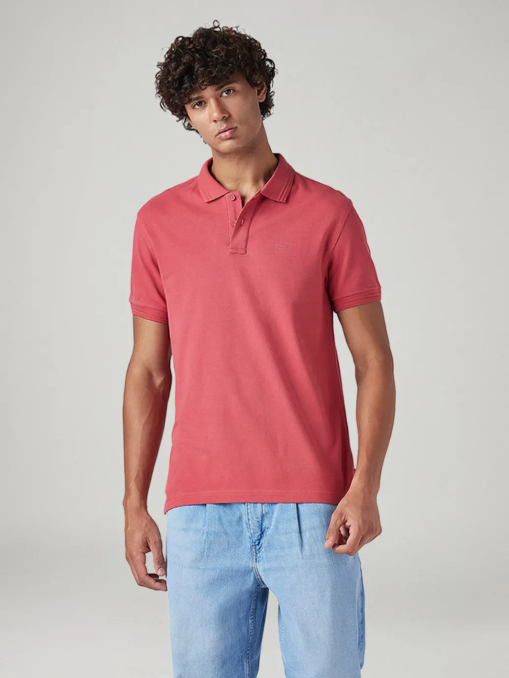 Men's Solid Slim Fit Pique Polo T-Shirt 1