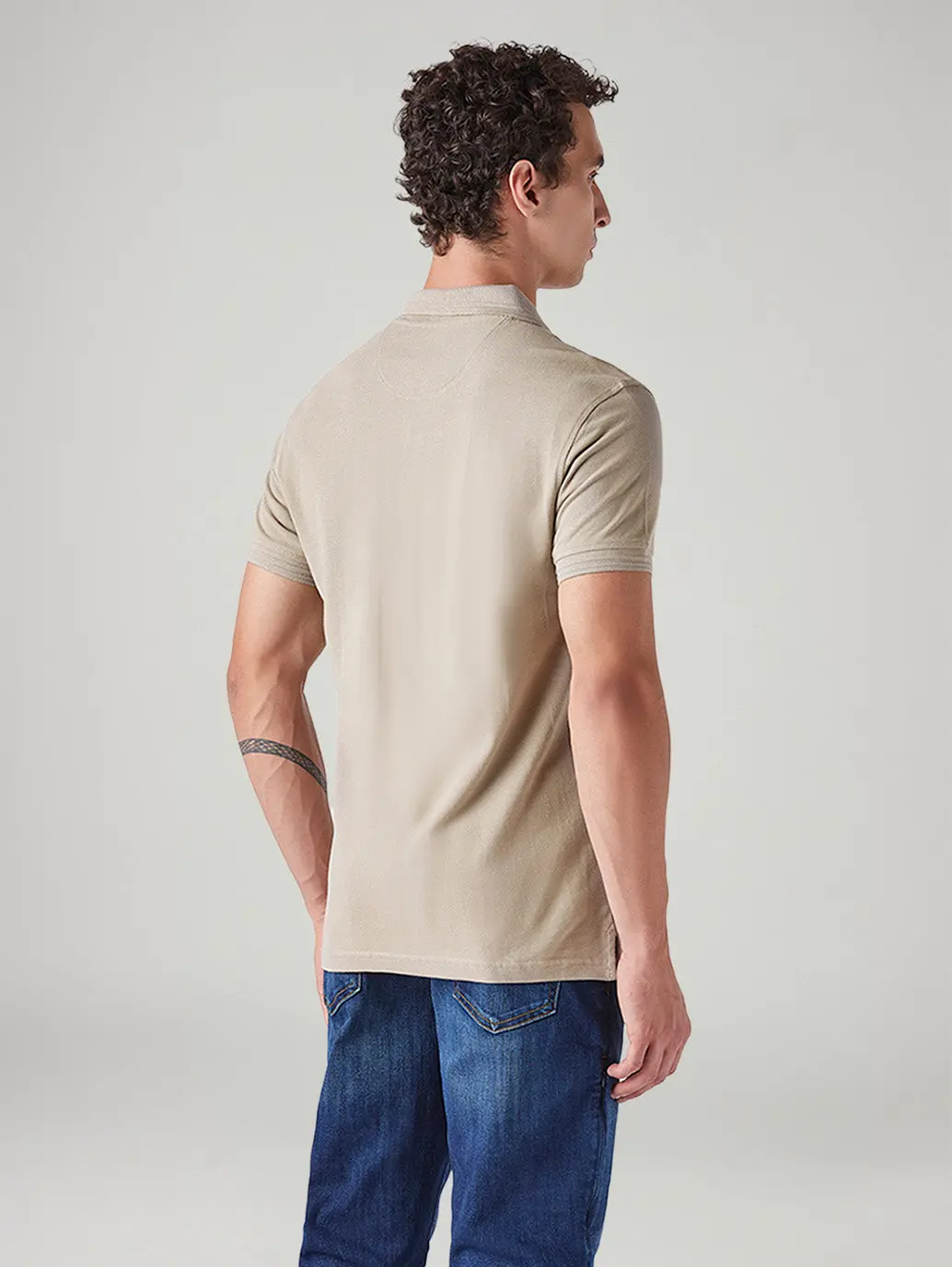 Men's Solid Slim Fit Commuter Polo T-Shirt 3