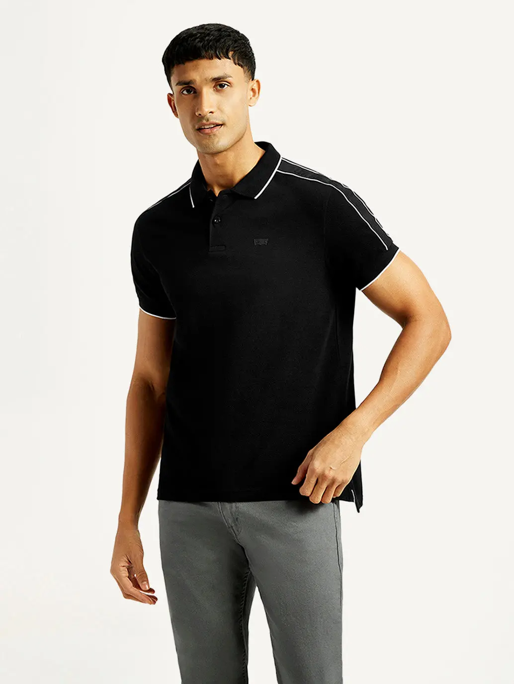 Men's Solid Slim Fit Polo T-Shirt 1