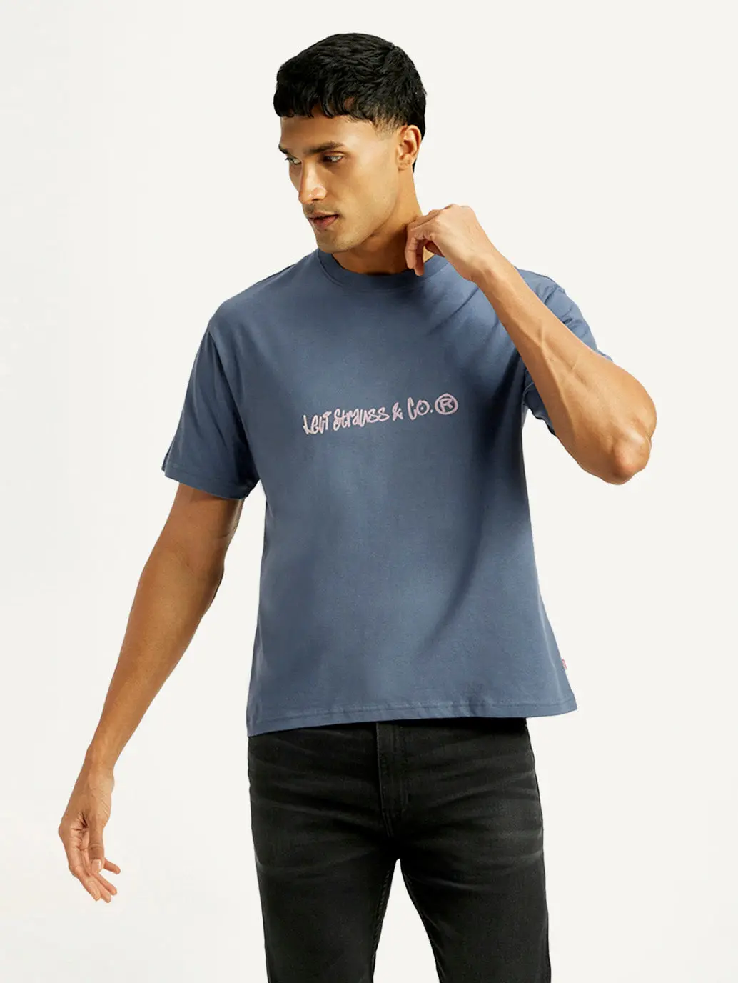 Men's Brand Logo Loose Fit T-Shirt 1