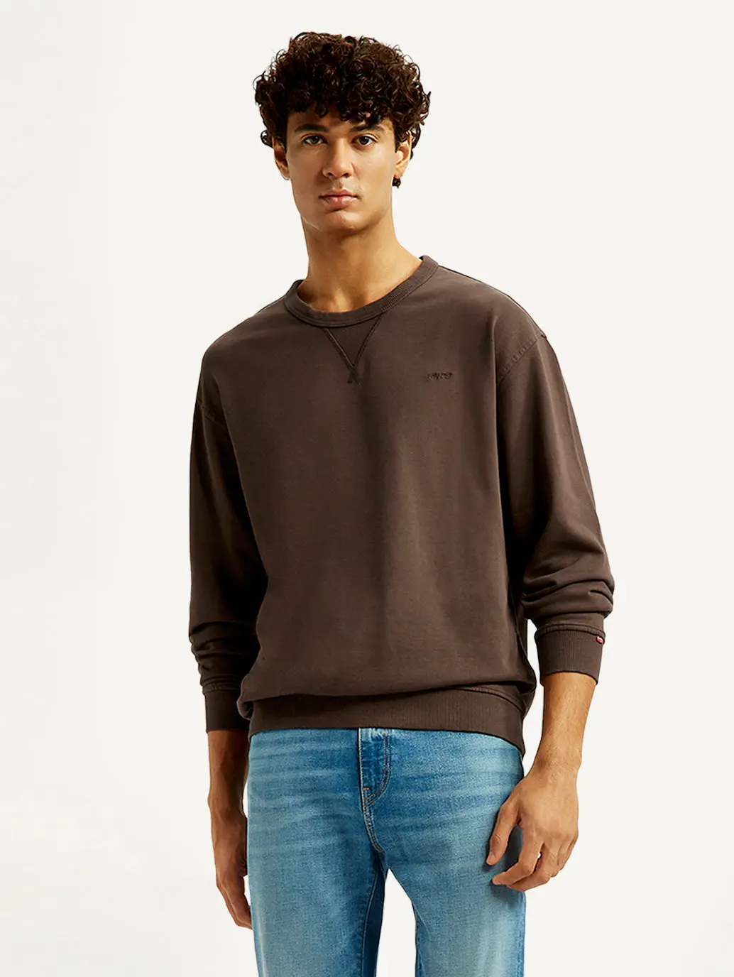 Men's Solid Crew Neck Sweatshirt 2