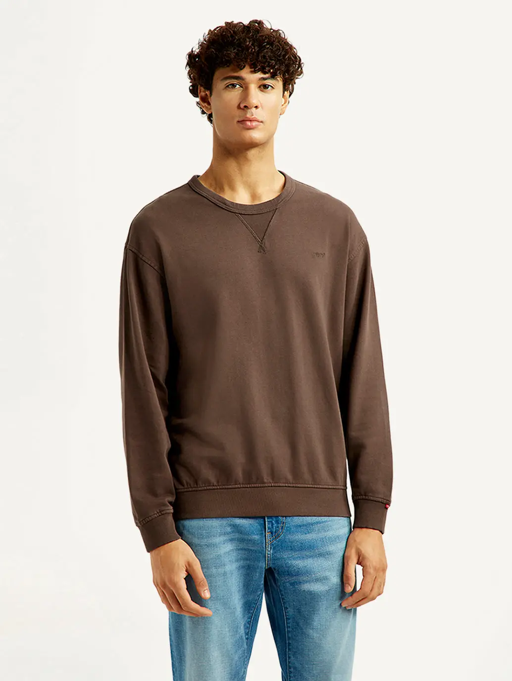 Men's Solid Crew Neck Sweatshirt 3