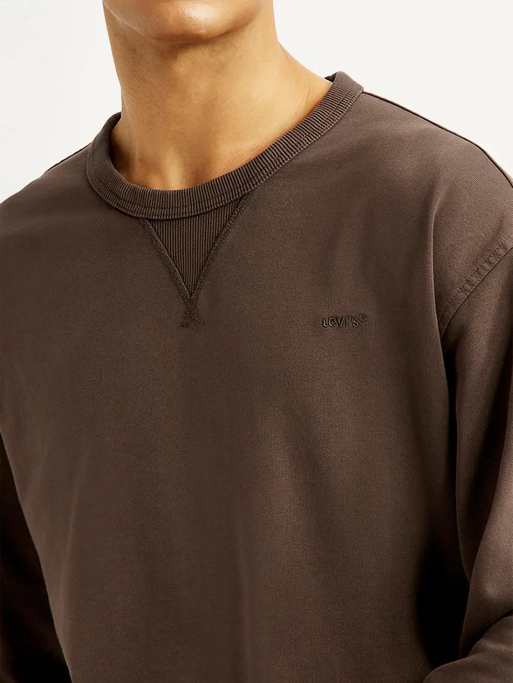 Men's Solid Crew Neck Sweatshirt 5