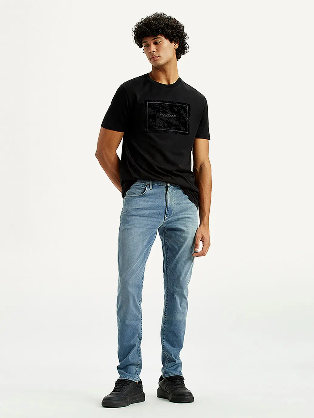 Men's Redloop 512 Dark Indigo Slim Tapered Fit Innovation Stretch Jeans 1