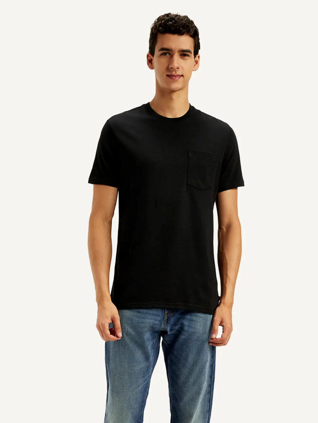 Men's Solid Round Neck T-Shirt 2
