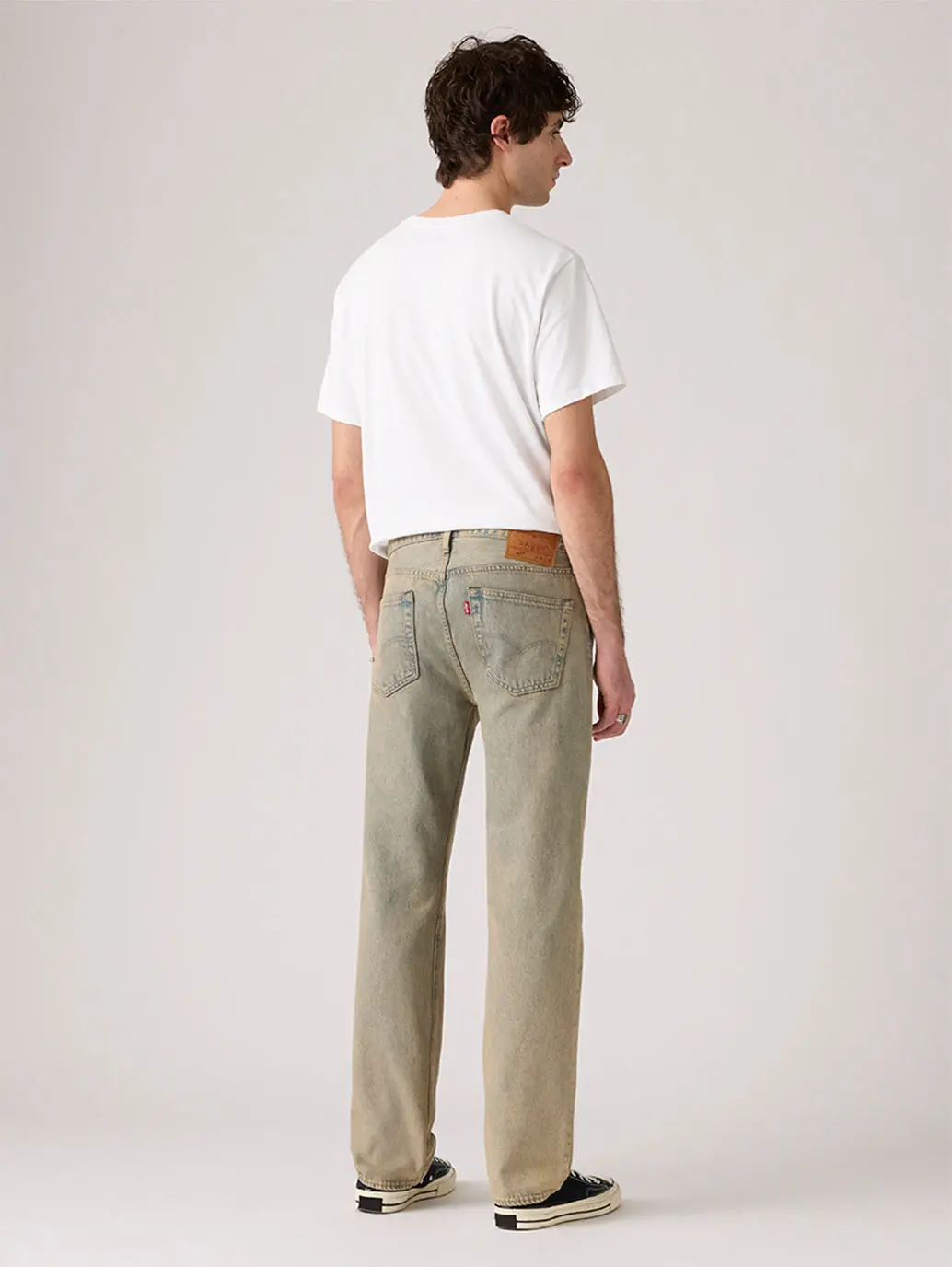 Men's Tinted 501 Grey Straight Fit Mid Rise Jeans 3
