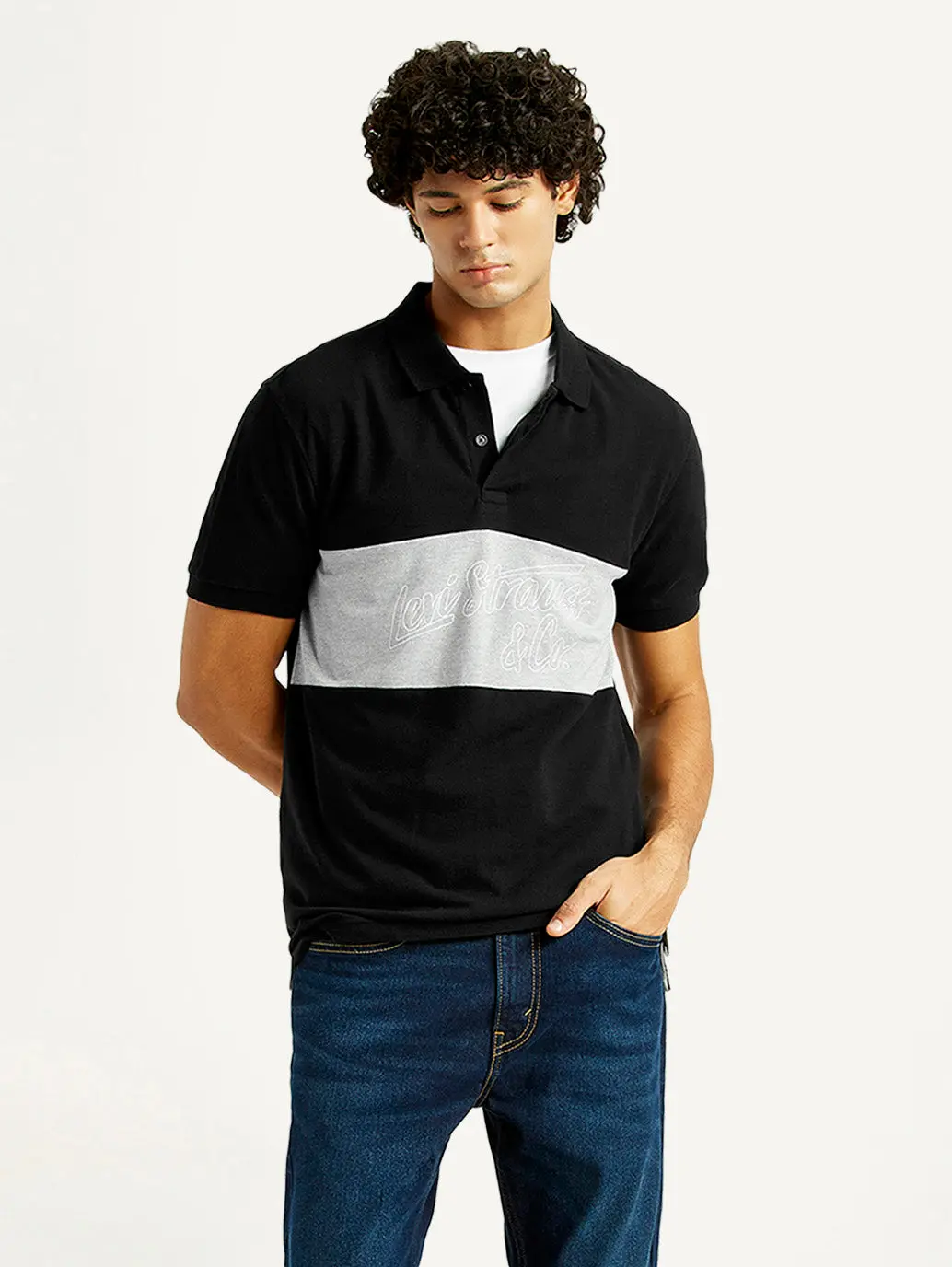 Men's Pure Cotton Slim Fit Polo T-Shirt 1
