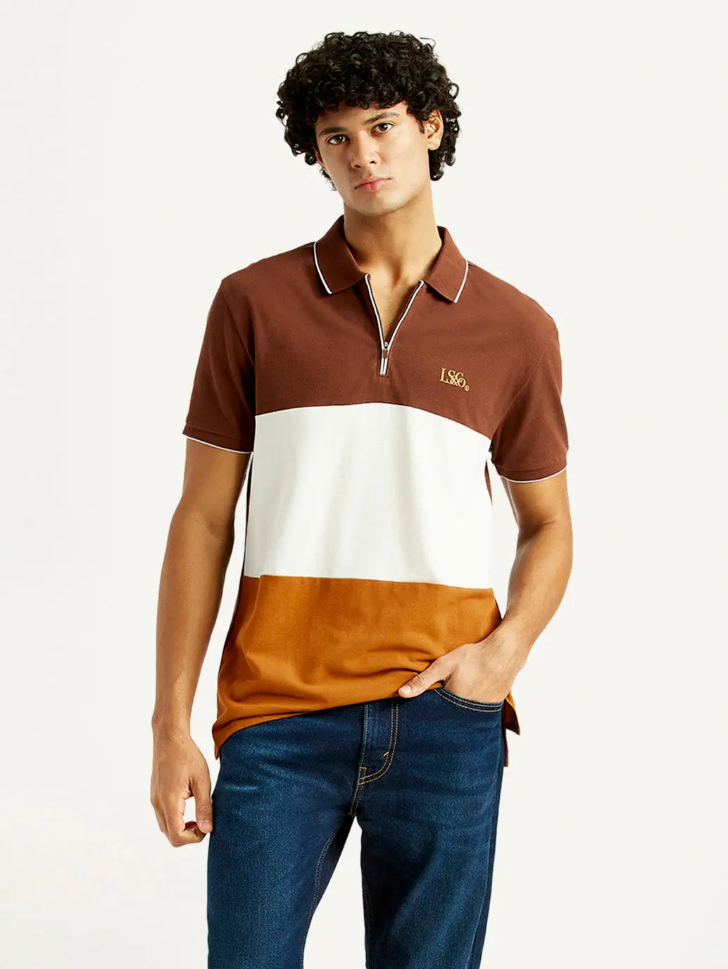 Men's Pure Cotton Slim Fit Polo T-Shirt 1