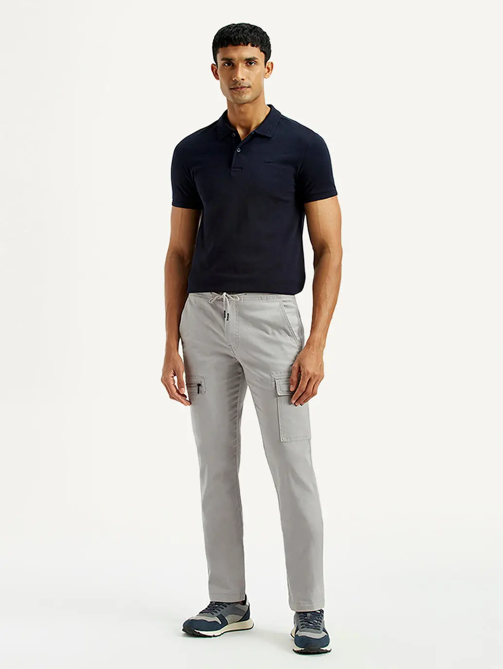 Men's 511 Grey Slim Fit Mid Rise Cargo Trousers 1