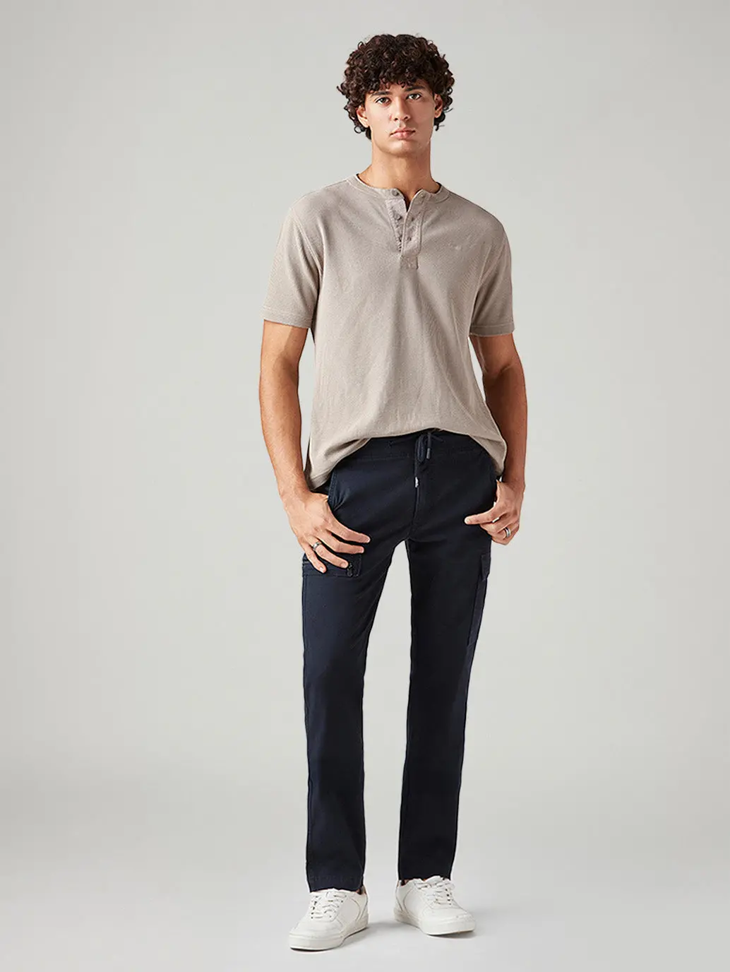 Men's 511 Dark Blue Slim Fit Mid Rise Cargos 1