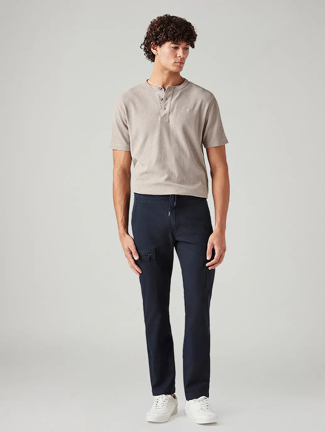 Men's 511 Dark Blue Slim Fit Mid Rise Cargos 2