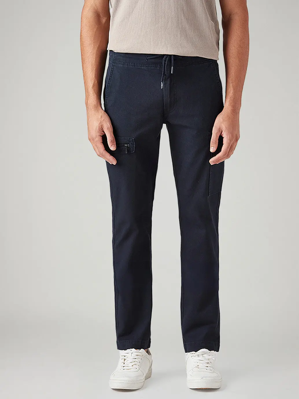 Men's 511 Dark Blue Slim Fit Mid Rise Cargos 3