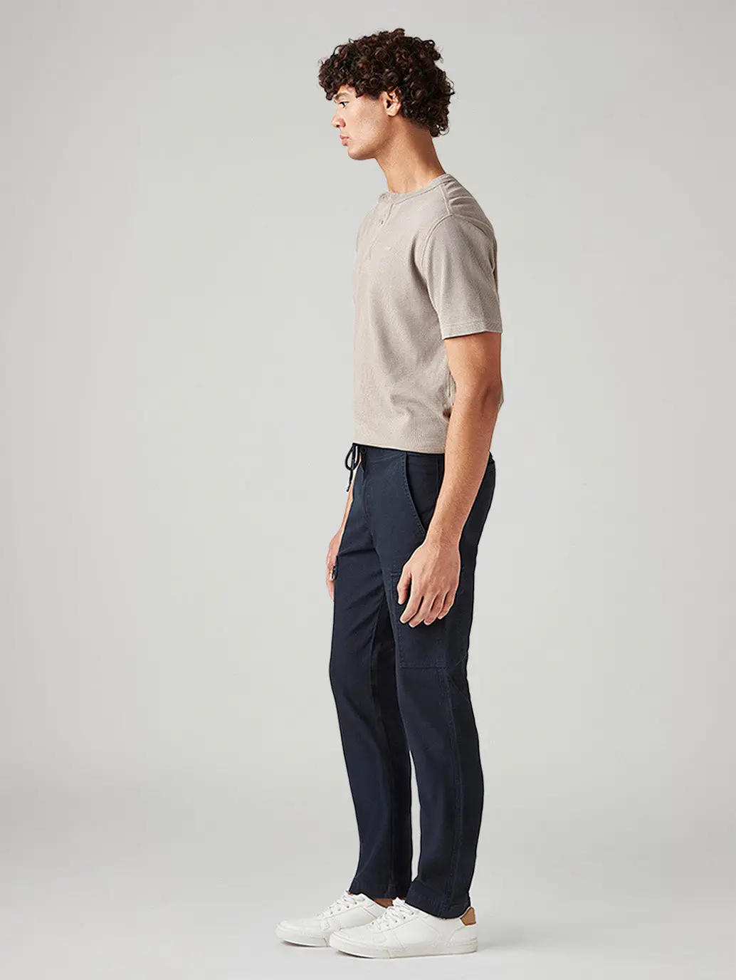 Men's 511 Dark Blue Slim Fit Mid Rise Cargos 7