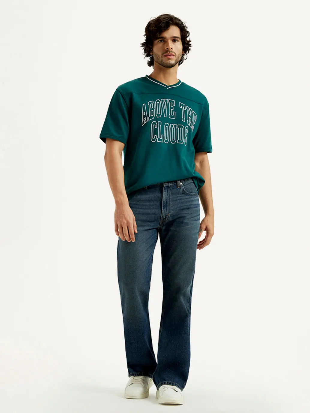 Men's 567 Dark Indigo Loose Fit Mid Rise Jeans 1