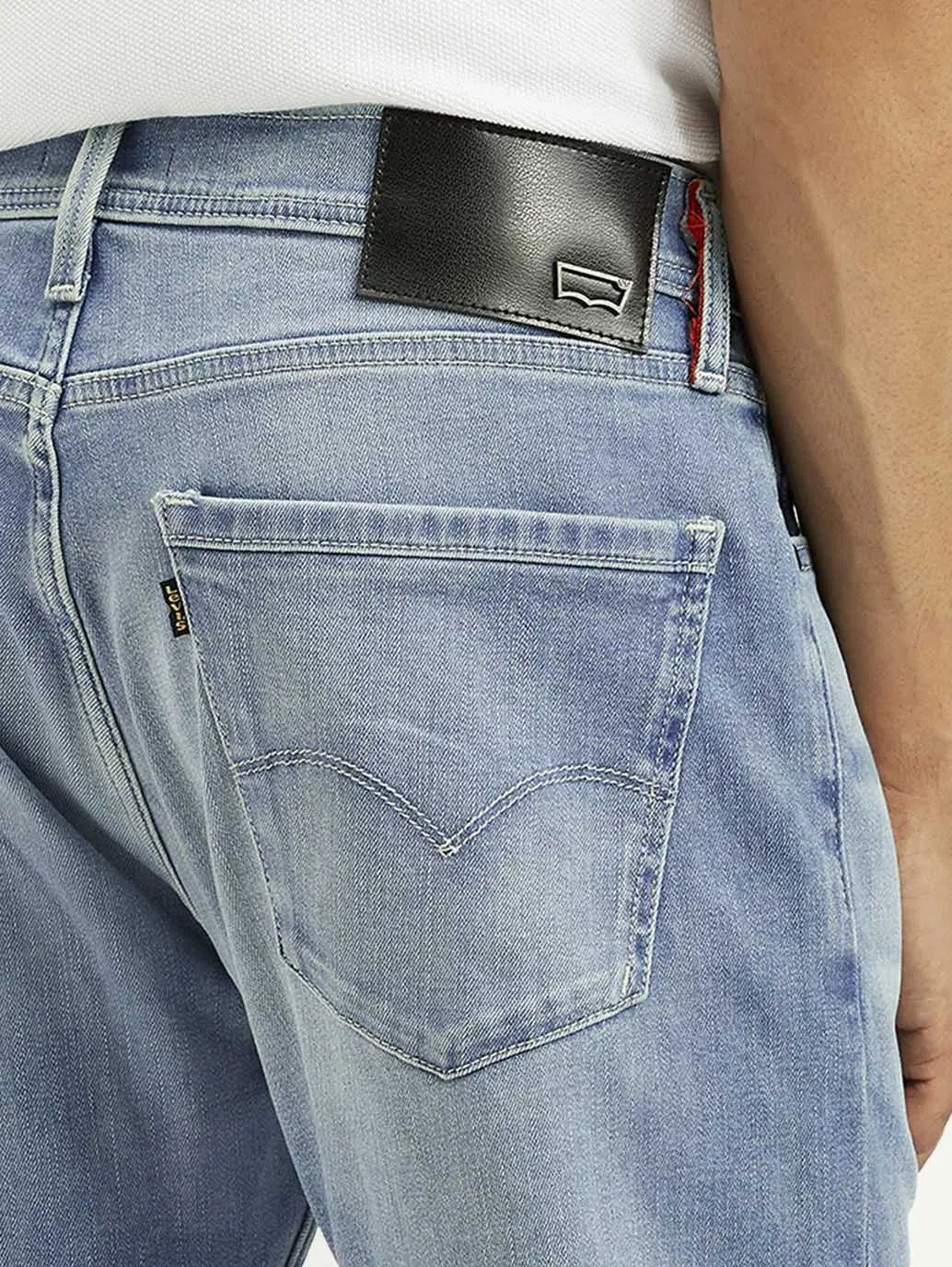 Men's Redloop 505 Light Indigo Straight Fit Mid Rise Jeans 5