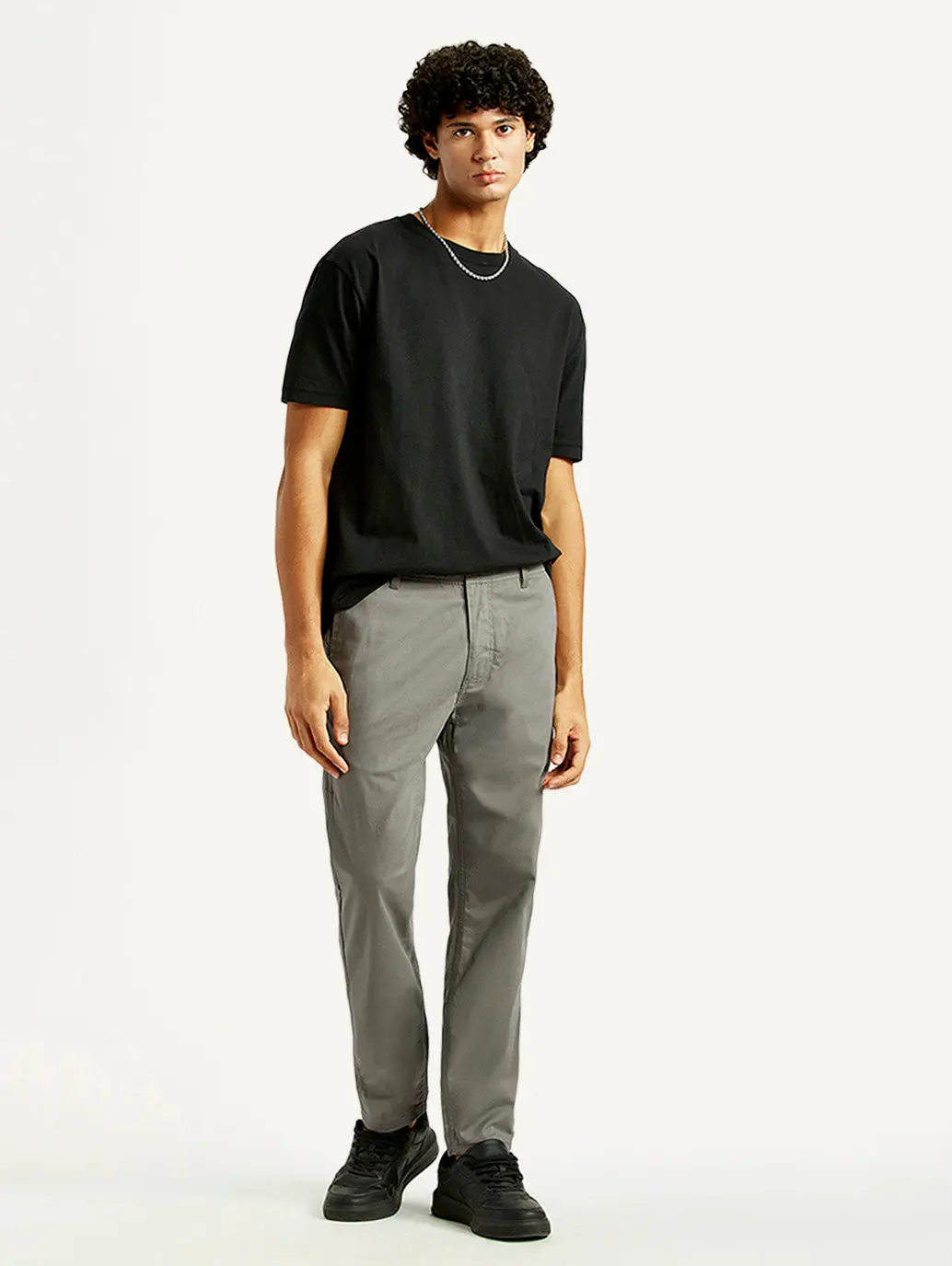 Men's 512 Grey Slim Tapered Fit Mid Rise Chinos 1