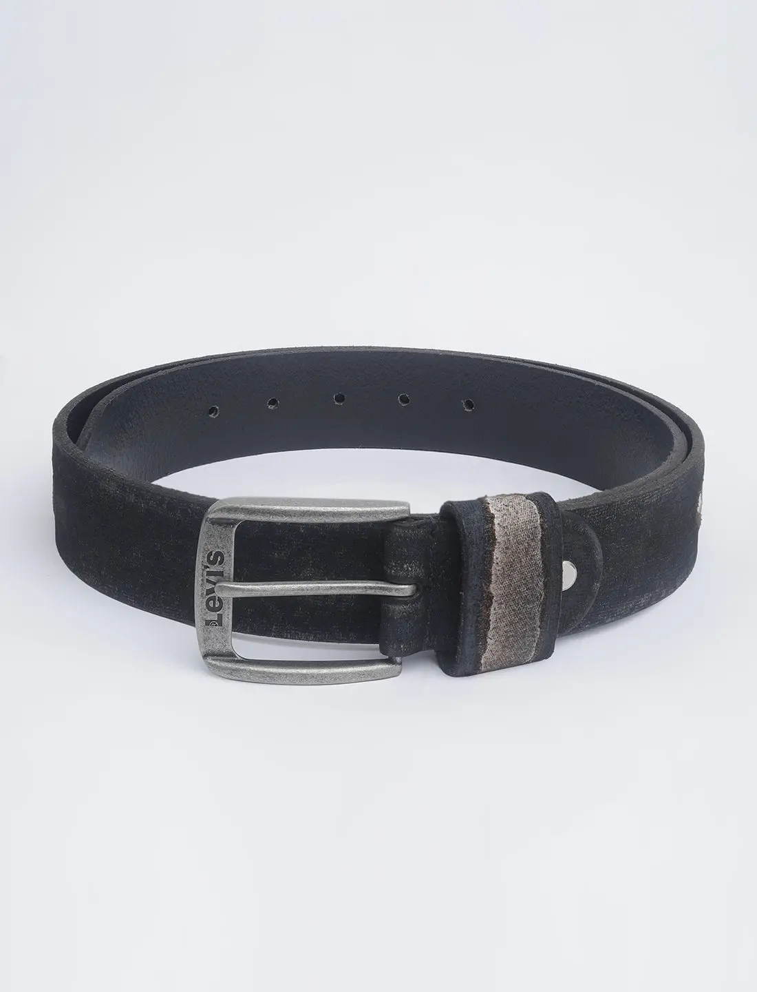 Men's Blue Textured Belt 3