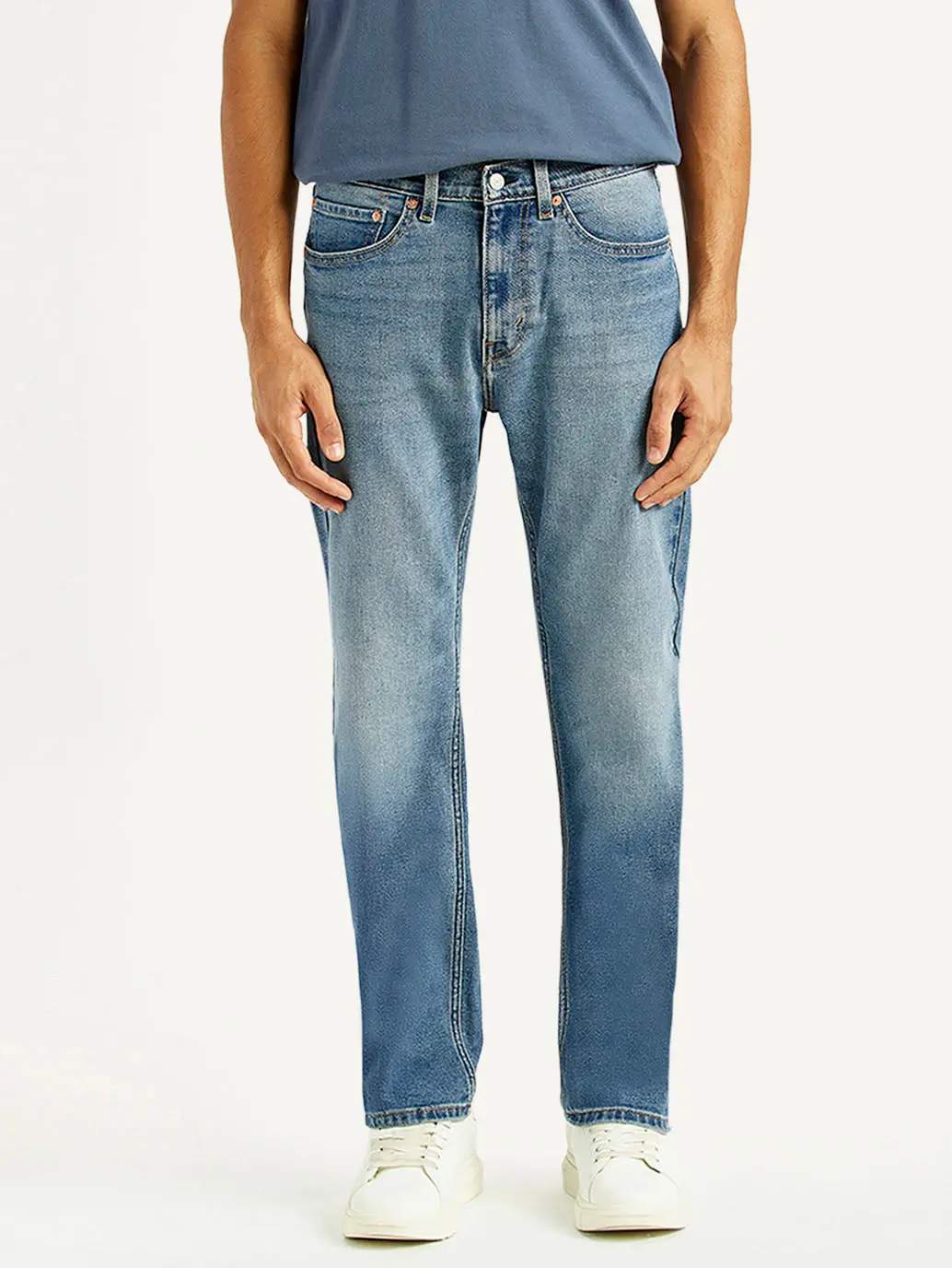 Men's 505 Med Indigo Straight Fit Mid Rise Jeans 3