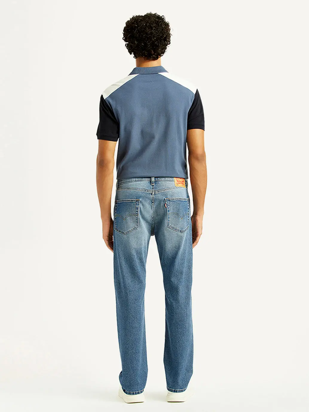 Men's 505 Med Indigo Straight Fit Mid Rise Jeans 2
