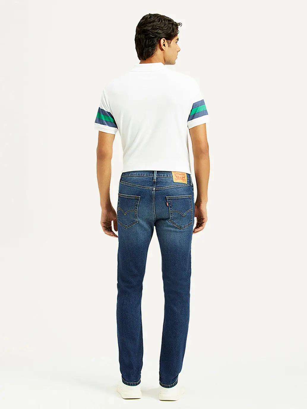 Men's 505 Dark Indigo Straight Fit Mid Rise Jeans 3