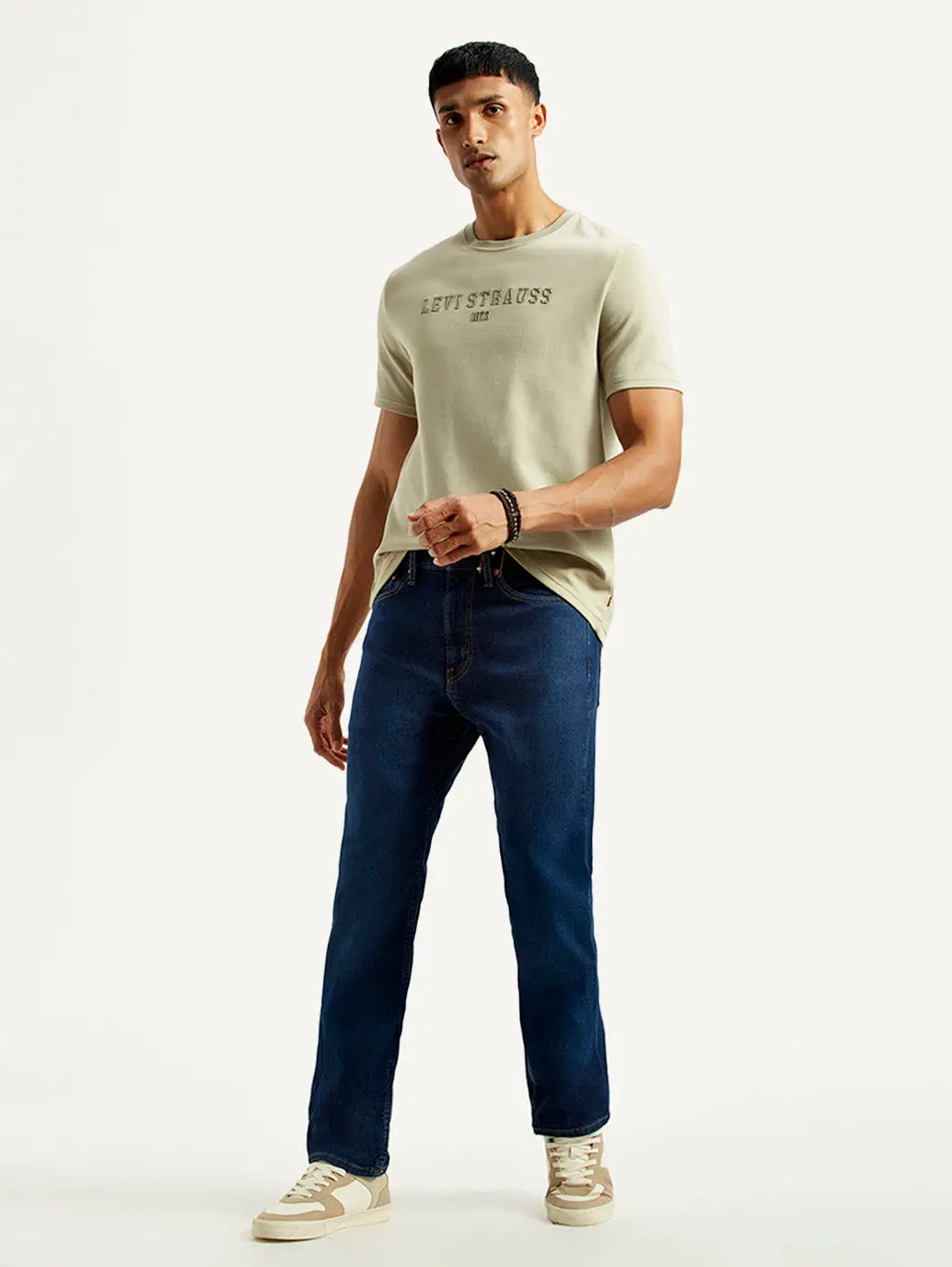 Men's 505 Indigo Straight Fit Mid Rise Jeans 1