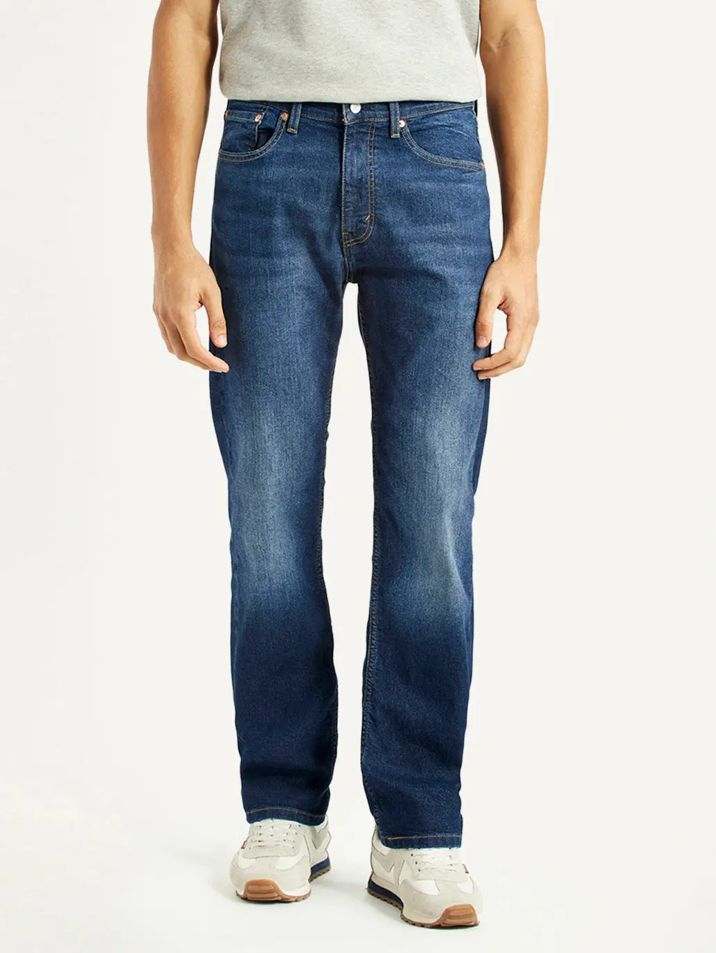 Men's 505 Indigo Straight Fit Mid Rise Jeans 3