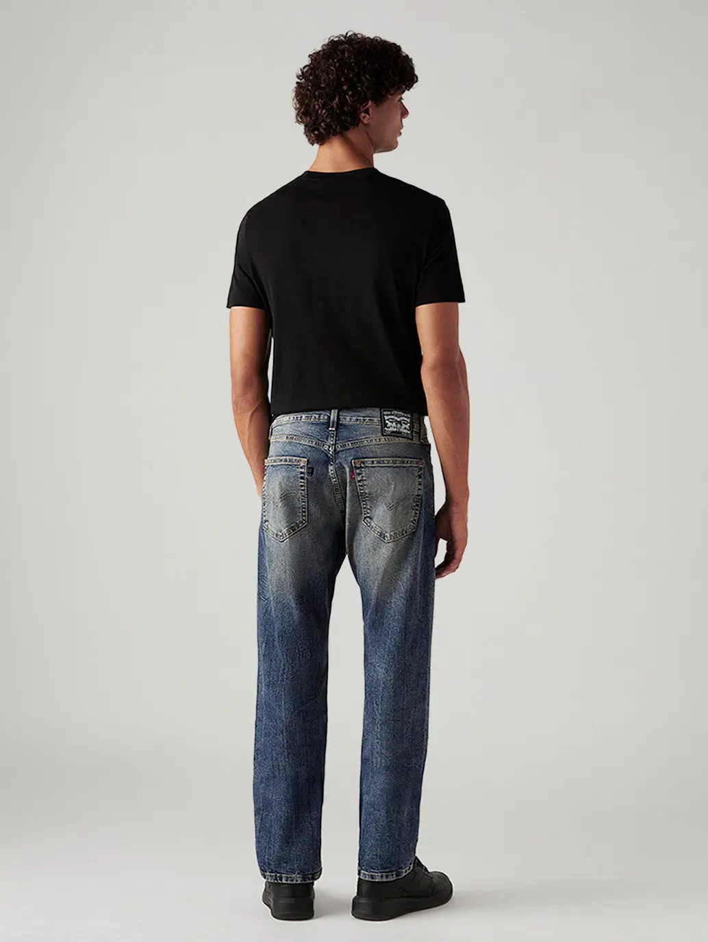 Men's Tinted 505 Med Indigo Straight Fit Mid Rise Jeans 5