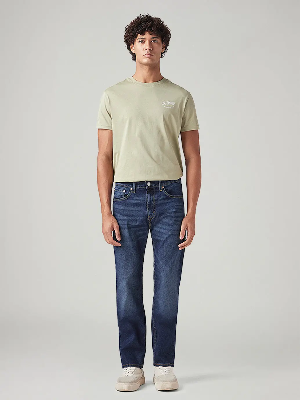 Men's 505 Med Indigo Straight Fit Mid Rise Tinted Jeans 2