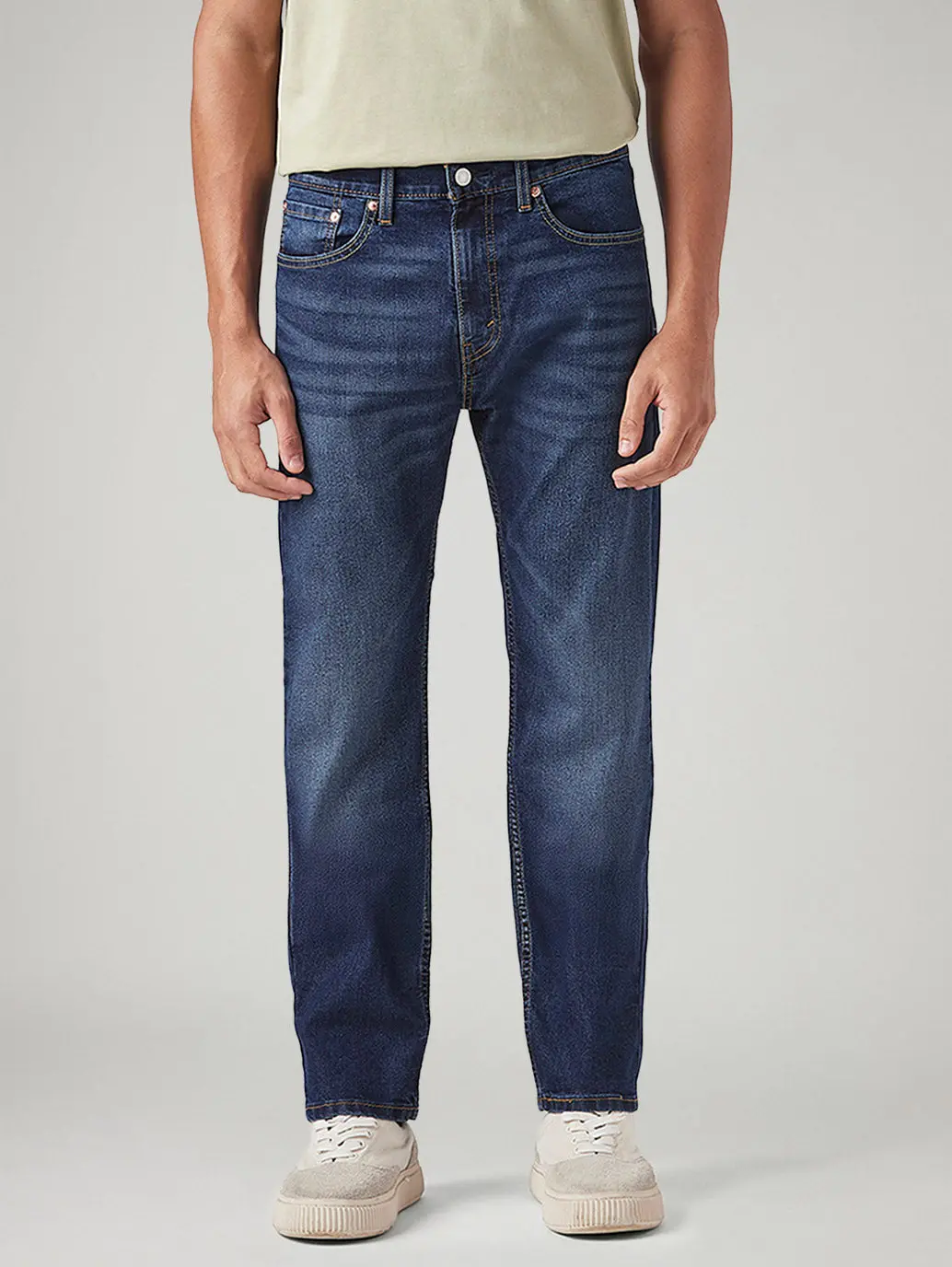 Men's 505 Med Indigo Straight Fit Mid Rise Tinted Jeans 3