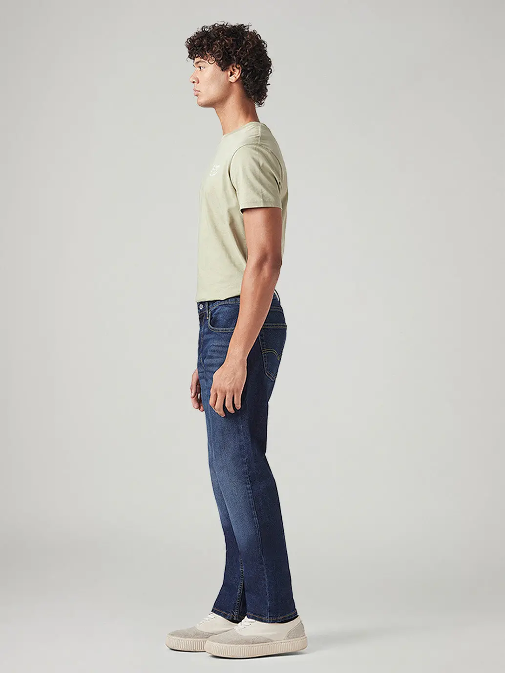 Men's 505 Med Indigo Straight Fit Mid Rise Tinted Jeans 6