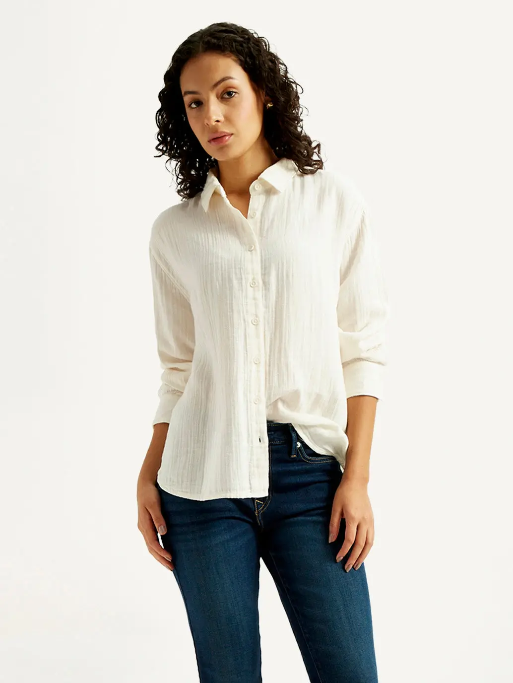 Women's Solid Relaxed Fit Shirt 1