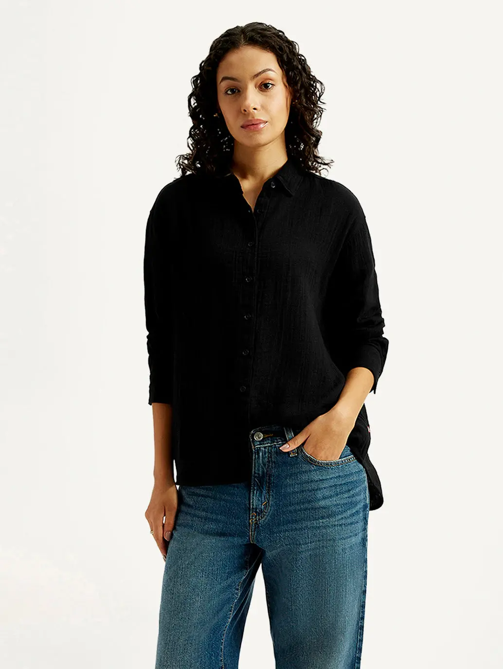 Women's Solid Relaxed Fit Shirt 5