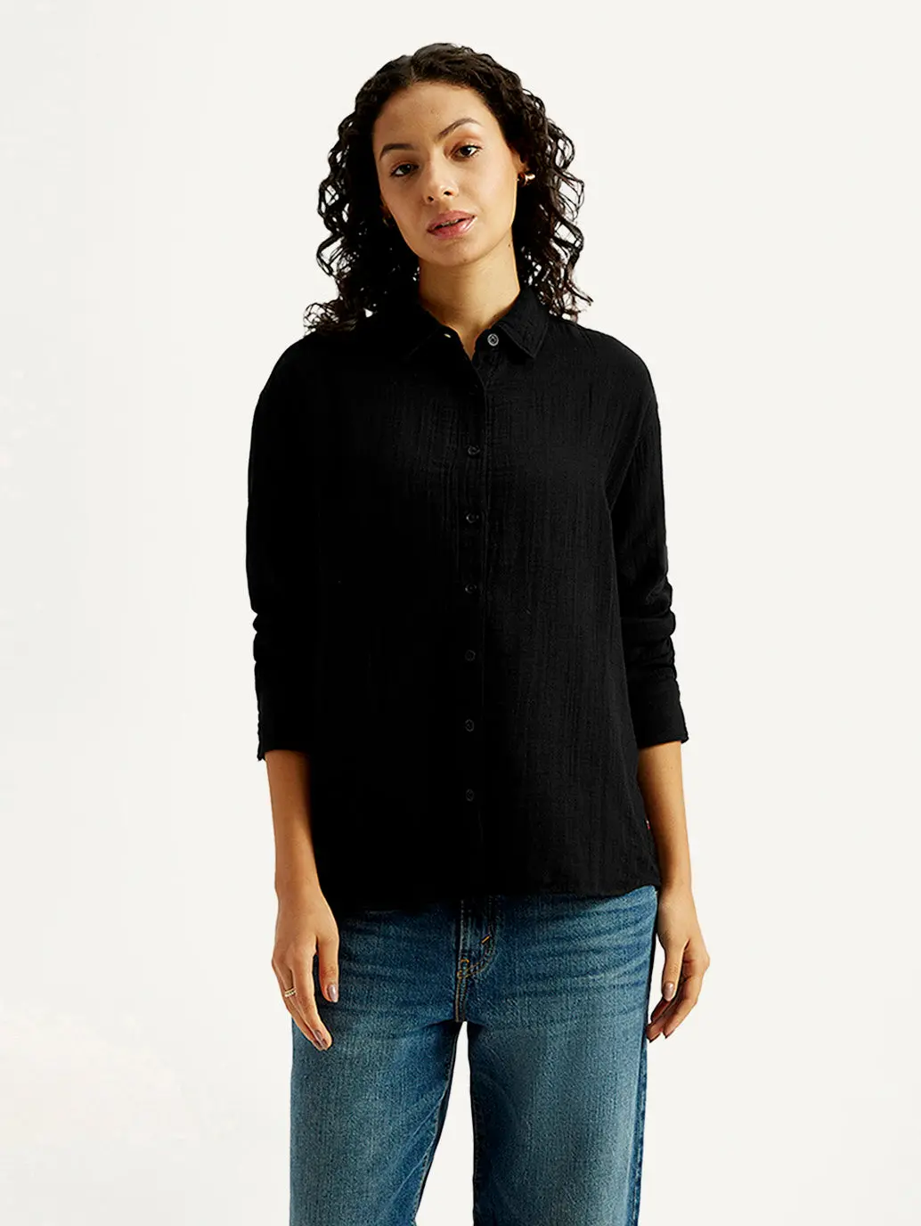 Women's Solid Relaxed Fit Shirt 1