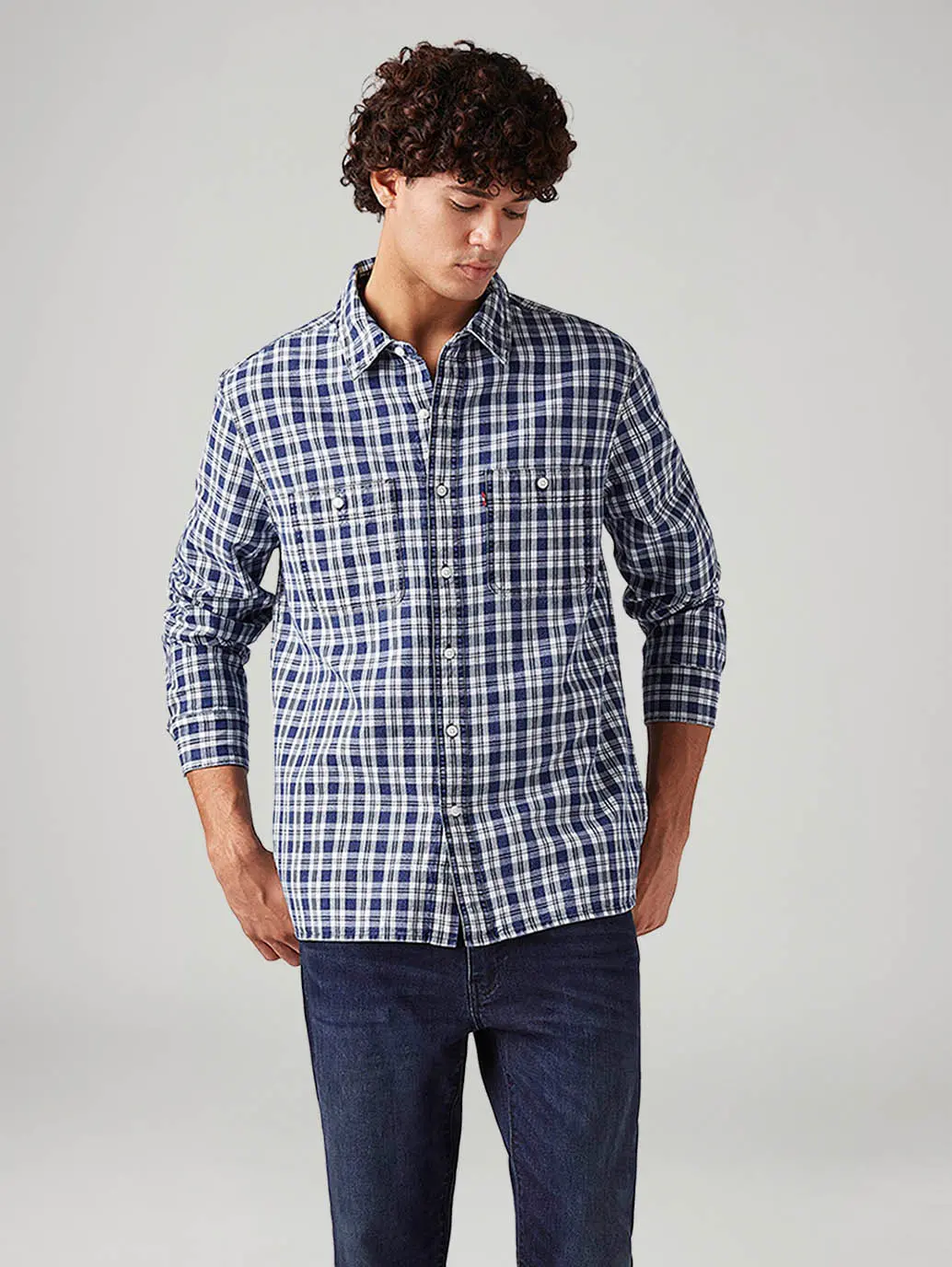 Men's Checkered Relaxed Fit Shirt 1