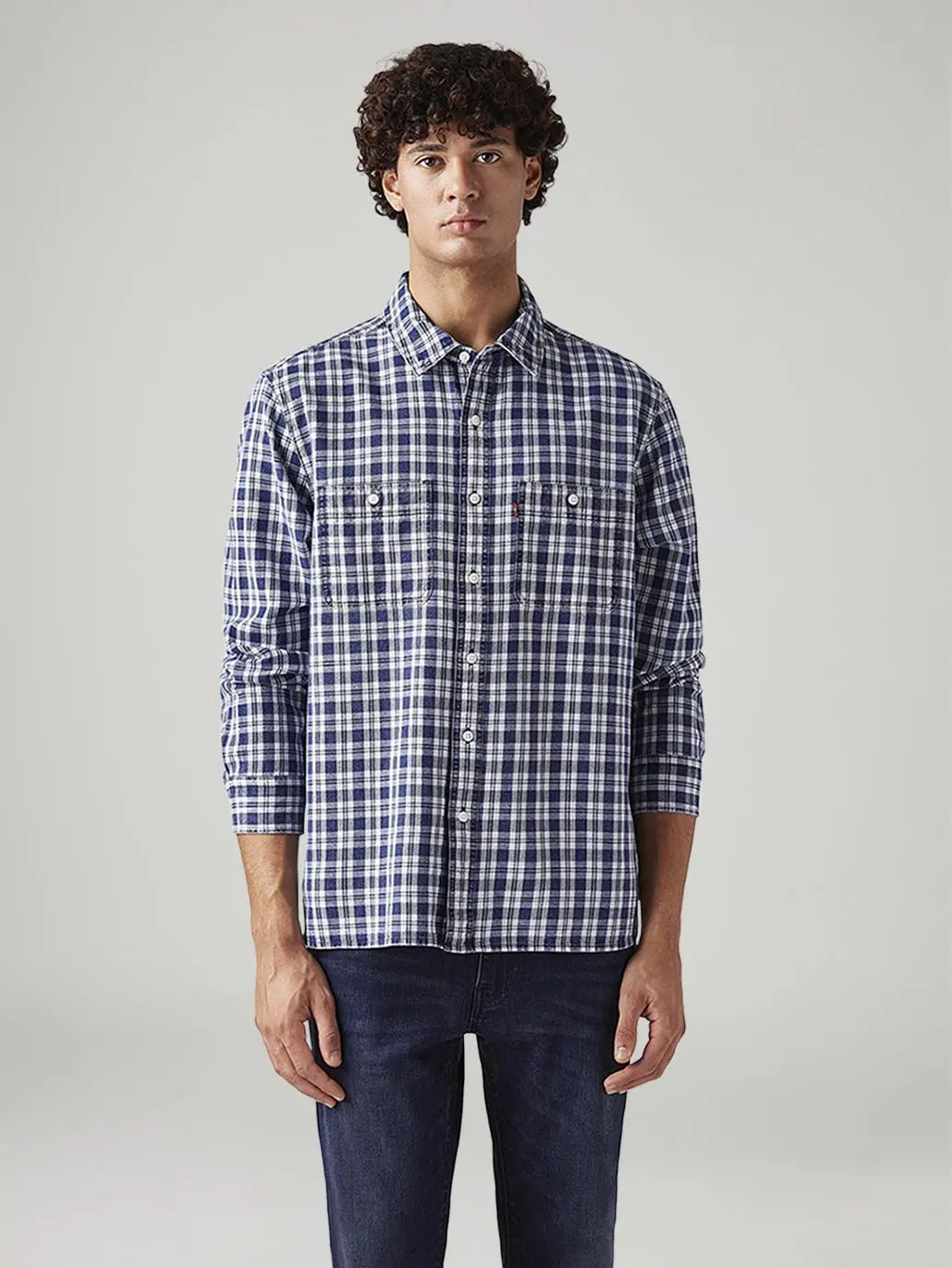 Men's Checkered Relaxed Fit Shirt 2