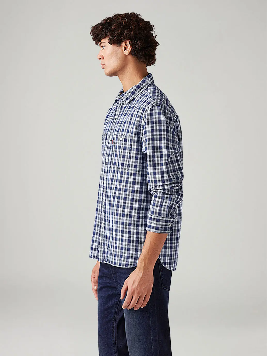 Men's Checkered Relaxed Fit Shirt 4