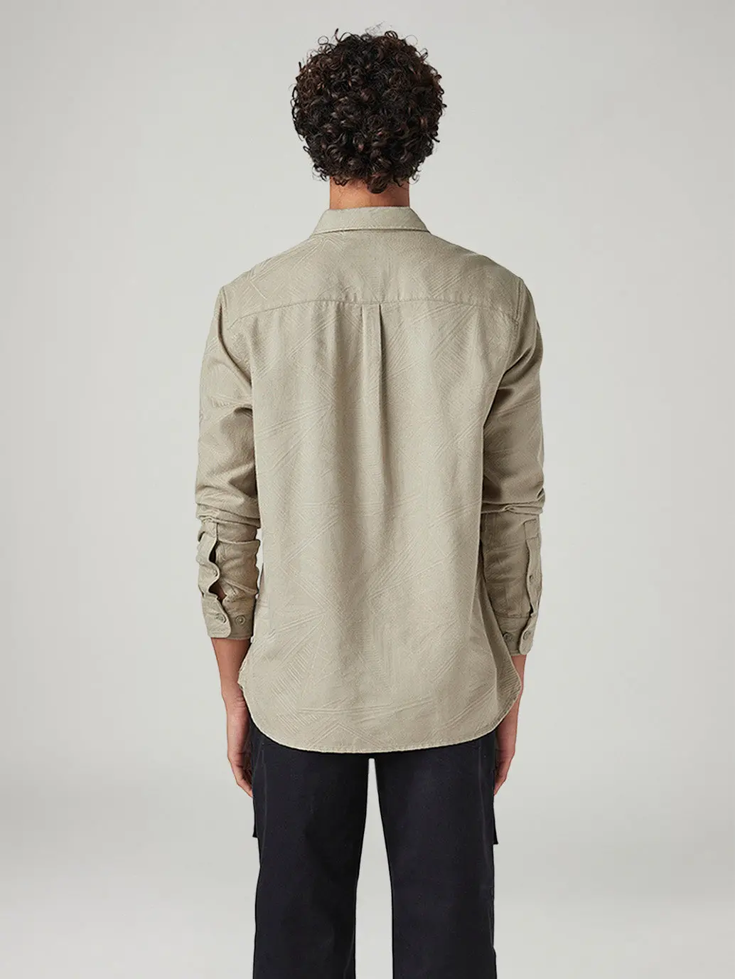 Men's Self Design Relaxed Fit Shirt 3