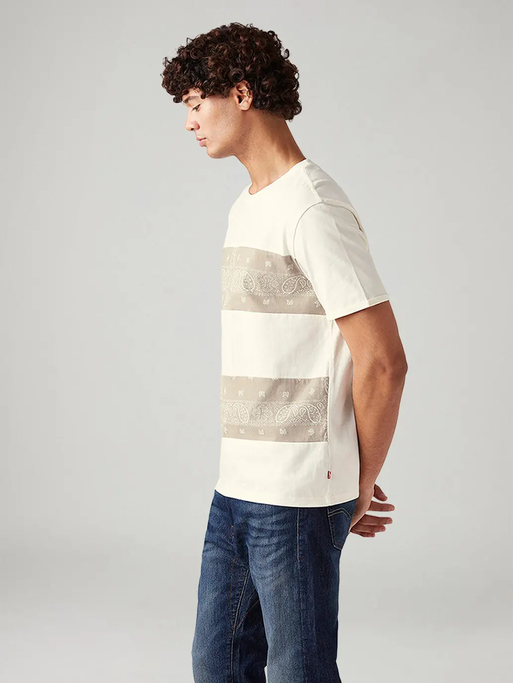 Men's Striped Loose Fit T-Shirt 4