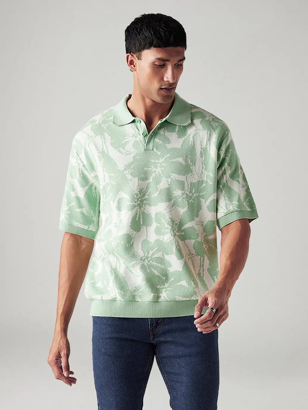 Men's Floral Regular Fit T-Shirt 1