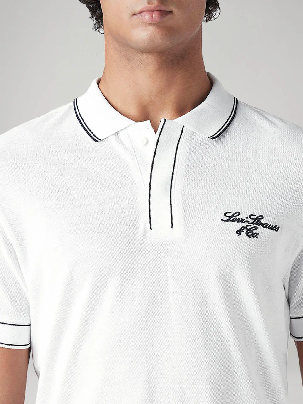 Men's Graphic Print White Slim Fit T-Shirt 5