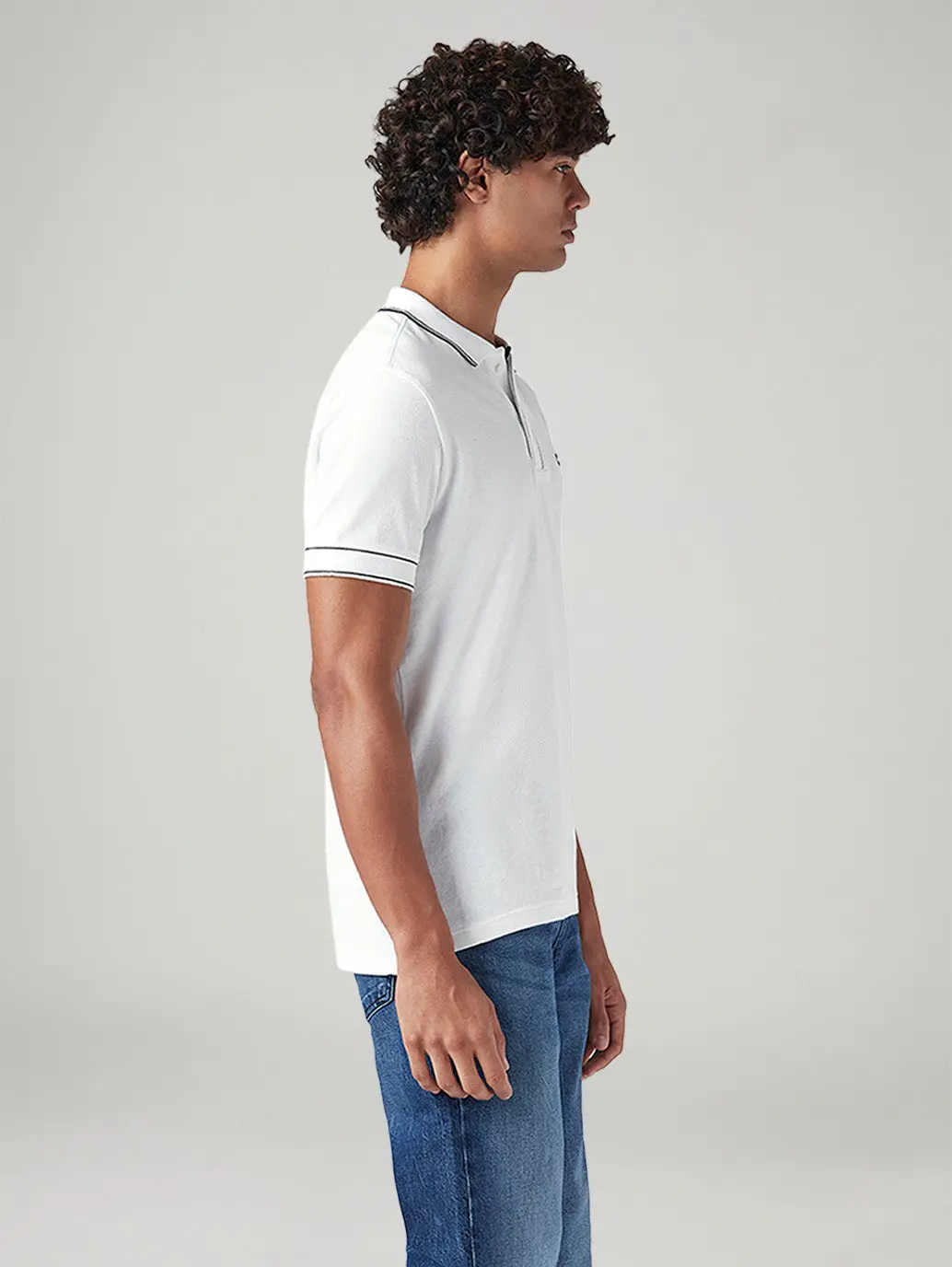 Men's Graphic Print White Slim Fit T-Shirt 4